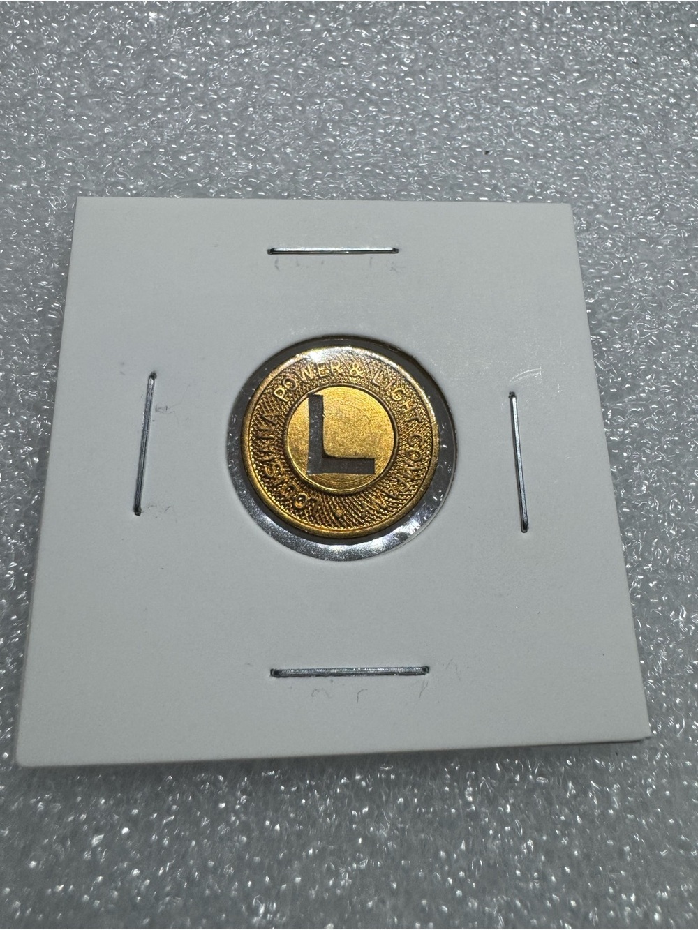1920-1950 Louisiana Power & Light Company Transit Token